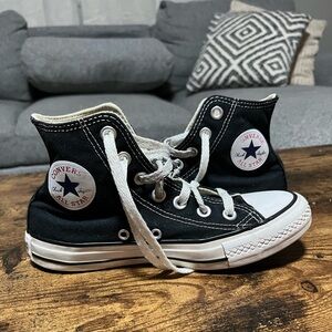 Converse Black High Top Sneakers Women’s size 5.5/Men’s 3.5